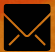 black email symbol on orange background