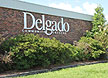 A side view of a major academic building at the Delgado Jefferson Site in Metairie