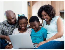family interacting