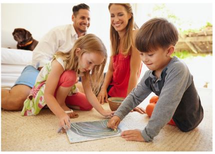 family interacting