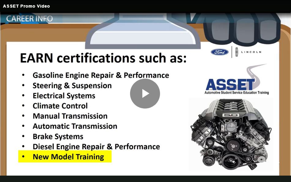 Ford ASSET Video screenshot link