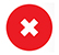 red button with an X mark