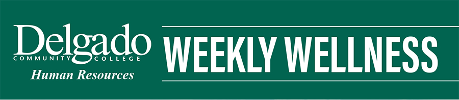 weekly wellness banner (green background with words)