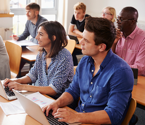 mature students in class