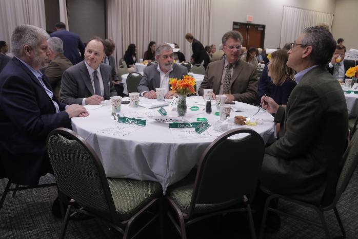 supporters at breakfast