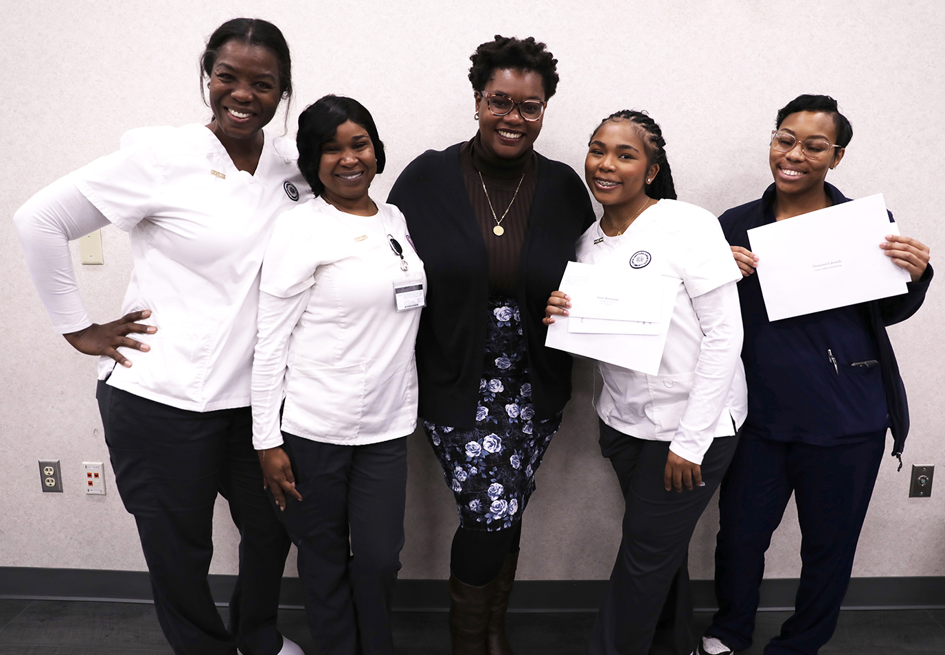 Delgado nursing students