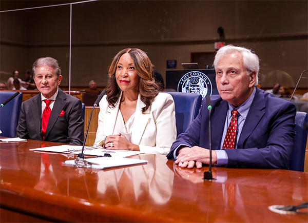 Photo of the chancellor, Wayne Fontanta and Lee Giorgio
