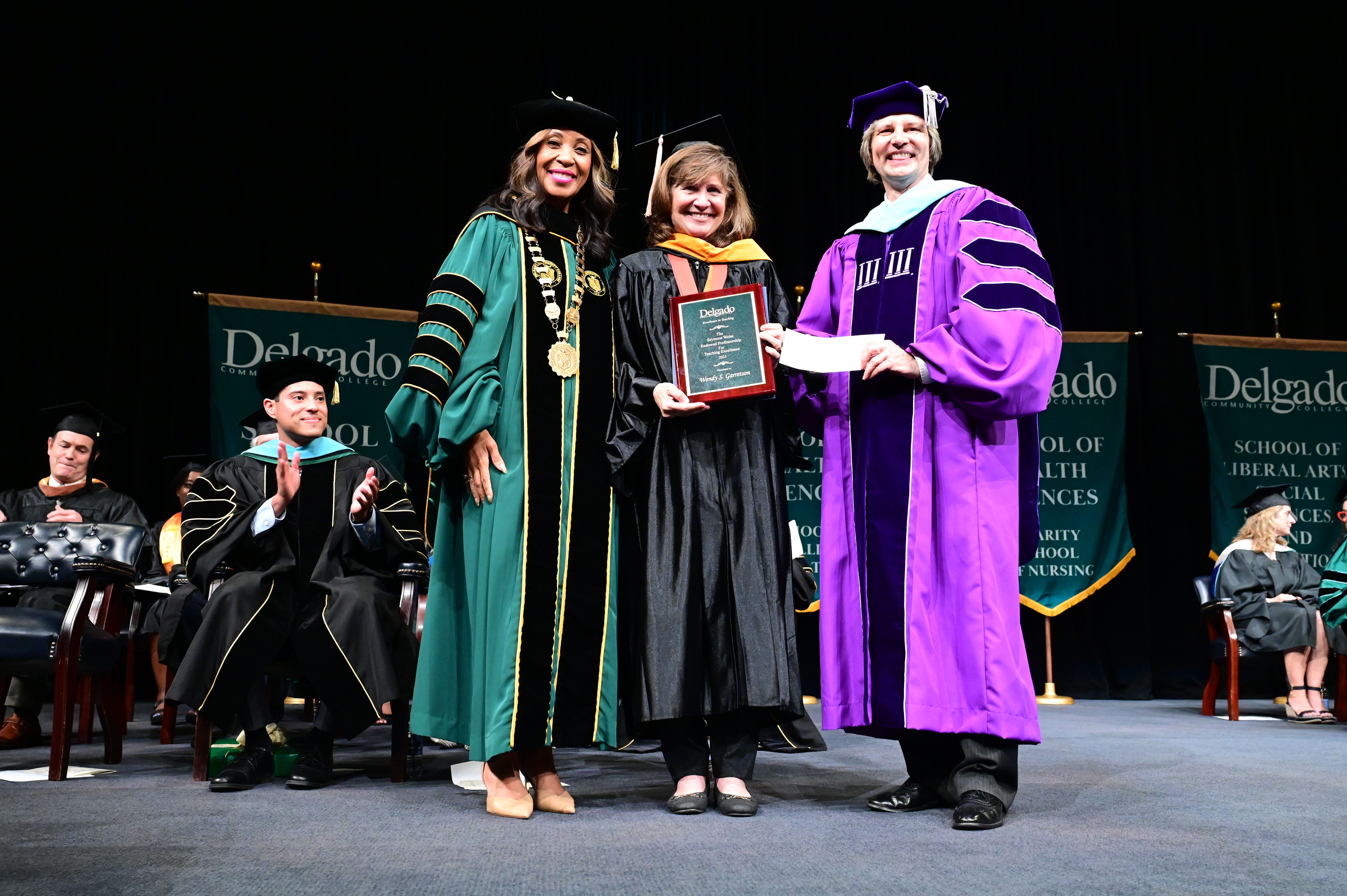 Chancellor Larissa Littleton-Steib, Wendy Garretson, and Dr. Tim Stamm Chancellor Larissa Littleton-Steib, Wendy Garretson, and Dr. Tim Stamm