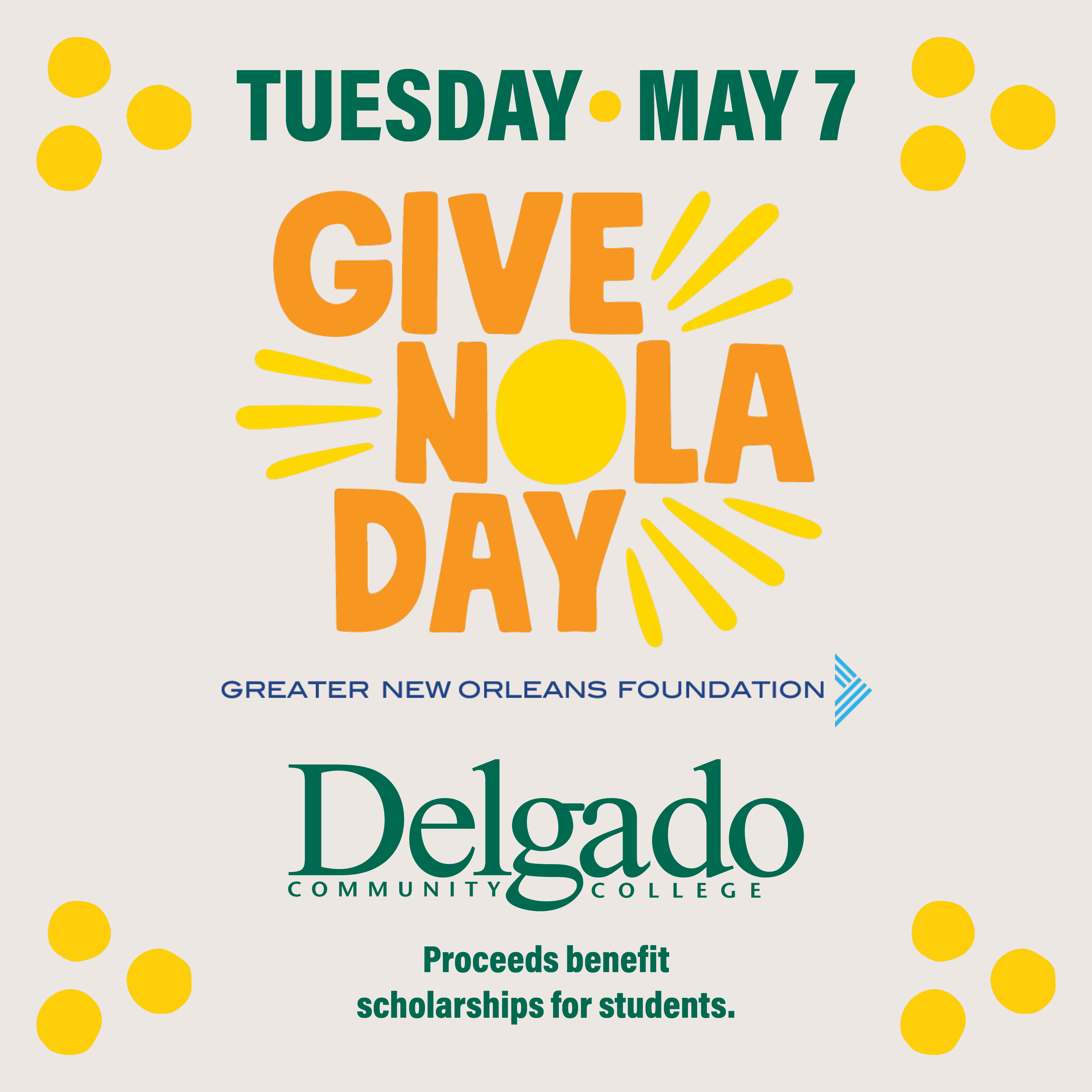 GiveNOLA Day is Tuesday May 7