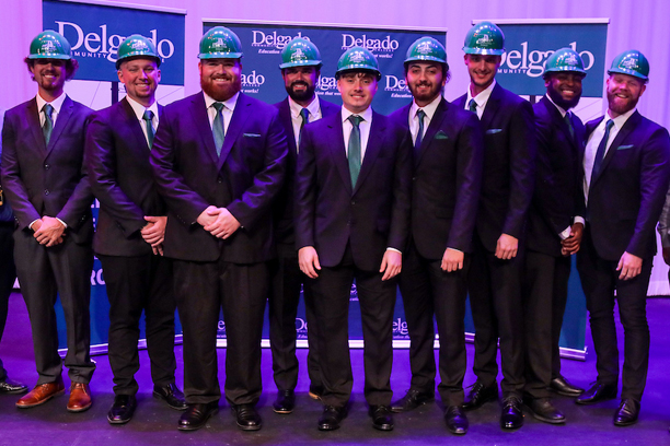 group photo of line worker grads