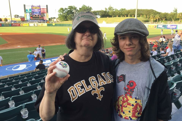 Mel Deffendall and grandson