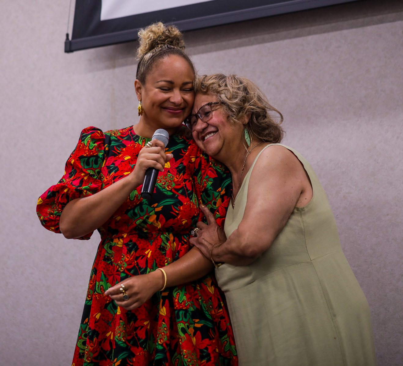 Robin Barnes with her mother 