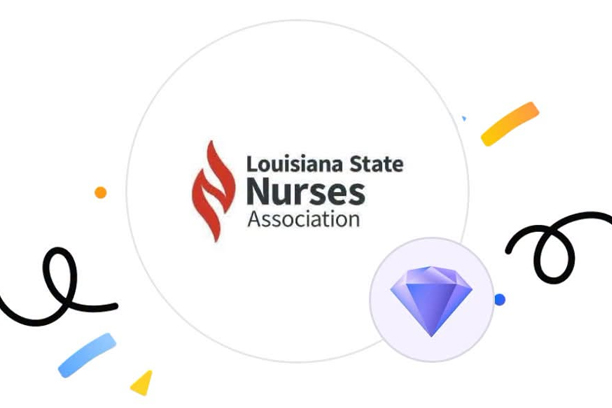 Louisiana State Nursing Association logo