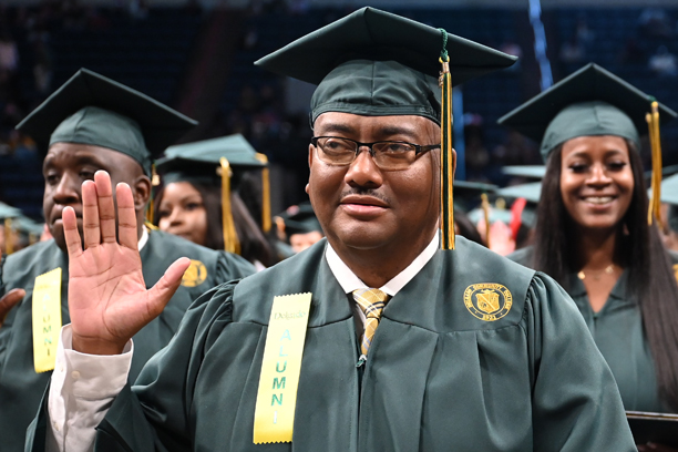 Quincy Broaden at graduation