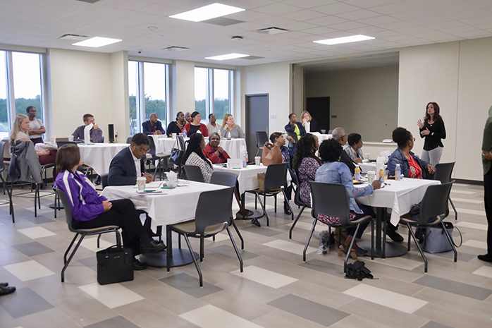 educators meet at the River City campus