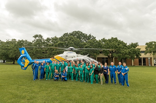 RT students with Ochsner Flight Care