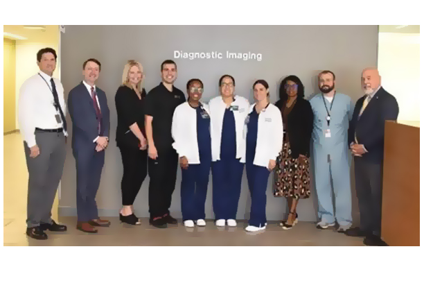 group photo of SLVHCS employees and Delgado students