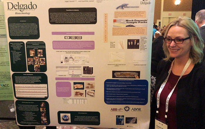 Kandis Vogel and her poster