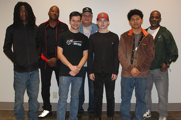 Group photo of welding students