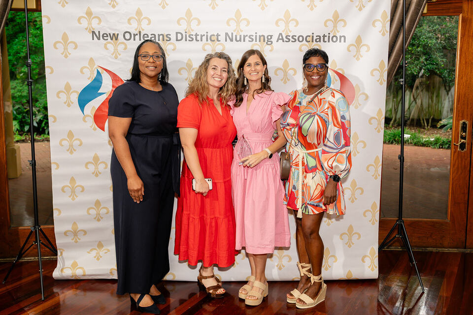 Mia Woodroof with colleagues