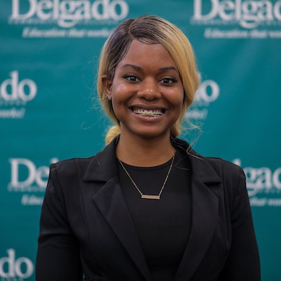 Pictured City Park SGA VP of Policy Jennifer Farmer