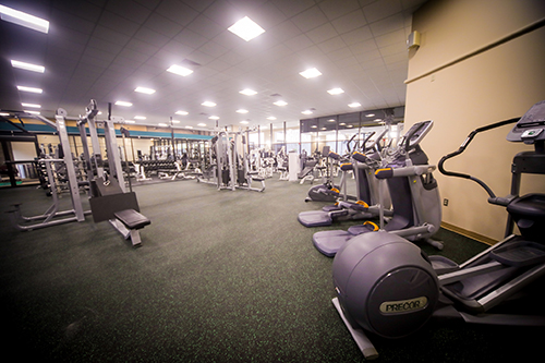 interior shot of the gym