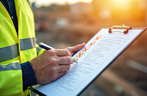 picture of hand signing a document