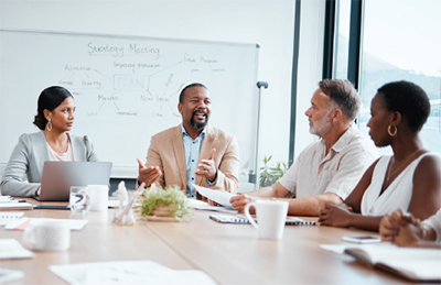 group of business people in a meeting